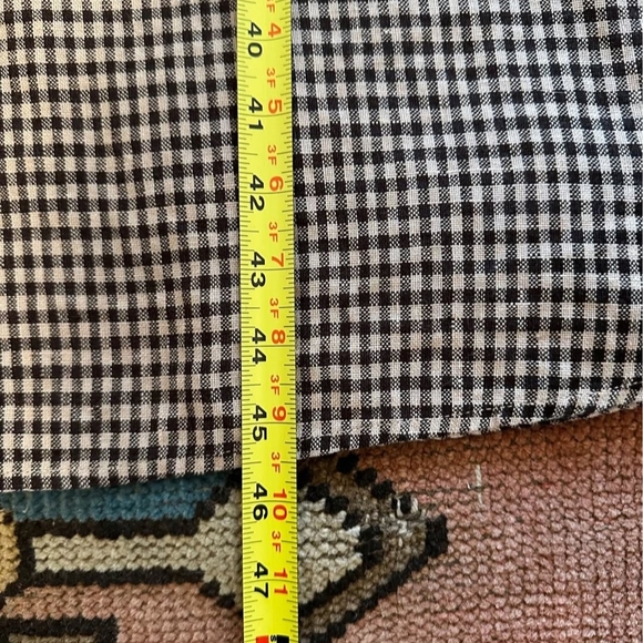 Checked Square-Neck Midi Dress in Brown - Picture 8 of 10